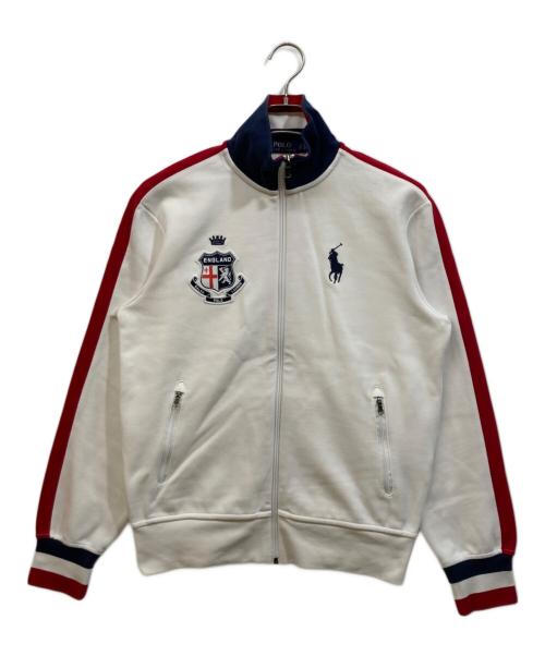 POLO RALPH LAUREN（ポロ・ラルフローレン）POLO RALPH LAUREN (ポロ・ラルフローレン) トラックジャケット ホワイト サイズ:SIZE Sの古着・服飾アイテム