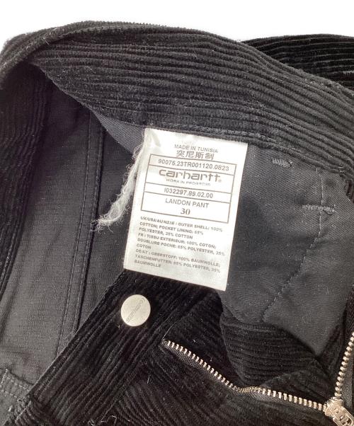 Carhartt WIP（カーハート ワークインプログレス）Carhartt WIP (カーハート ワークインプログレス) コーデュロイパンツ ブラック サイズ:30の古着・服飾アイテム