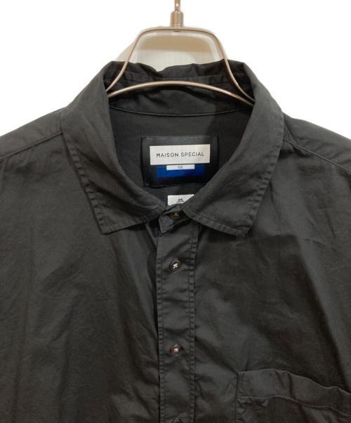 MAISON SPECIAL（メゾンスペシャル）MAISON SPECIAL (メゾンスペシャル) Prime-Over Shirt ブラック サイズ:SIZE 2の古着・服飾アイテム