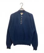 L.L.Beanエルエルビーン）の古着「ヘンリーネックニット」｜ネイビー