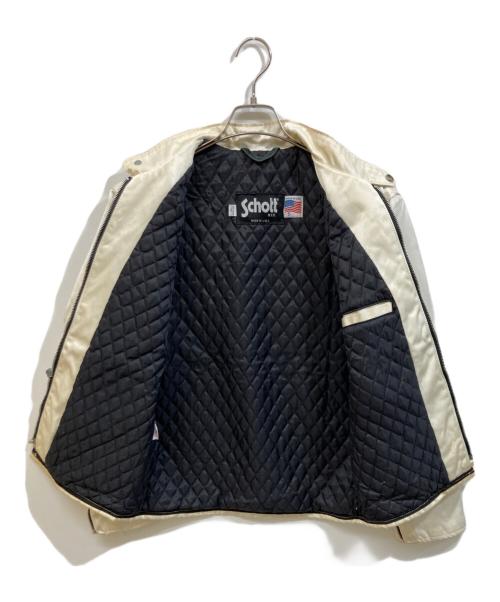 Schott（ショット）Schott (ショット) バイカージャケット ホワイト サイズ:SIZE Sの古着・服飾アイテム