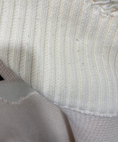 DANKE SCHON（ダンケ シェーン）Danke schon (ダンケ シェーン) DAMEGE DRIVERS KNIT ホワイト サイズ:SIZE Freeの古着・服飾アイテム