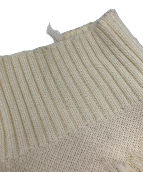 DANKE SCHON（ダンケ シェーン）Danke schon (ダンケ シェーン) DAMEGE DRIVERS KNIT ホワイト サイズ:SIZE Freeの古着・服飾アイテム