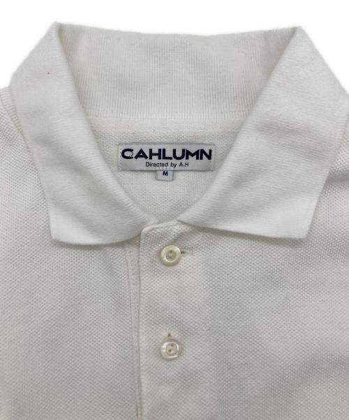 CAHLUMN（カウラム）CAHLUMN (カウラム) ポロシャツ ホワイト サイズ:SIZE Mの古着・服飾アイテム