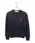 PLAY COMME des GARCONS（プレイコムデギャルソン）の古着「Vネックニット」｜ブラック