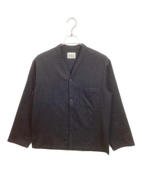 ALMOSTBLACK（オールモストブラック）ALMOSTBLACK (オールモストブラック) ウールシャツ ブラック サイズ:1の古着・服飾アイテム