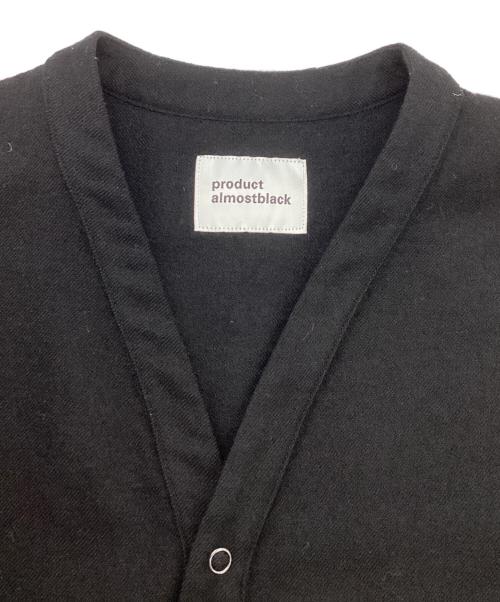 ALMOSTBLACK（オールモストブラック）ALMOSTBLACK (オールモストブラック) ウールシャツ ブラック サイズ:1の古着・服飾アイテム