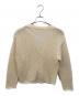 MACPHEE (マカフィー) メッシュコットン Vネックカーディガン アイボリー サイズ:SIZE S：5000円