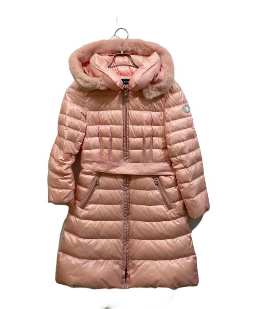 M'S GRACY（エムズグレイシー）M'S GRACY (エムズグレイシー) ロングダウンコート ピンク サイズ:SIZE 38の古着・服飾アイテム