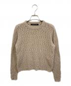 mizuiro-indミズイロインド）の古着「スラブヤーンクルーネックプルオーバー」｜ブラウン