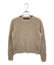 mizuiro-ind（ミズイロインド）の古着「スラブヤーンクルーネックプルオーバー」｜ブラウン