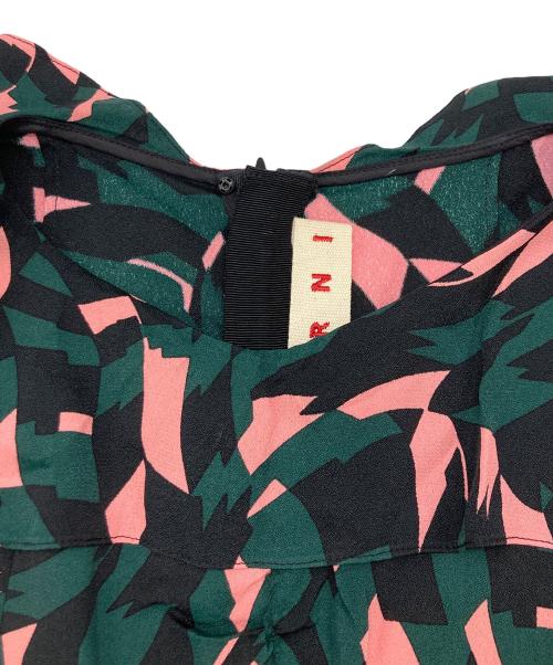 MARNI（マルニ）MARNI (マルニ) 変形フリルブラウス グリーン サイズ:SIZE 38の古着・服飾アイテム