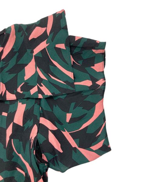 MARNI（マルニ）MARNI (マルニ) 変形フリルブラウス グリーン サイズ:SIZE 38の古着・服飾アイテム