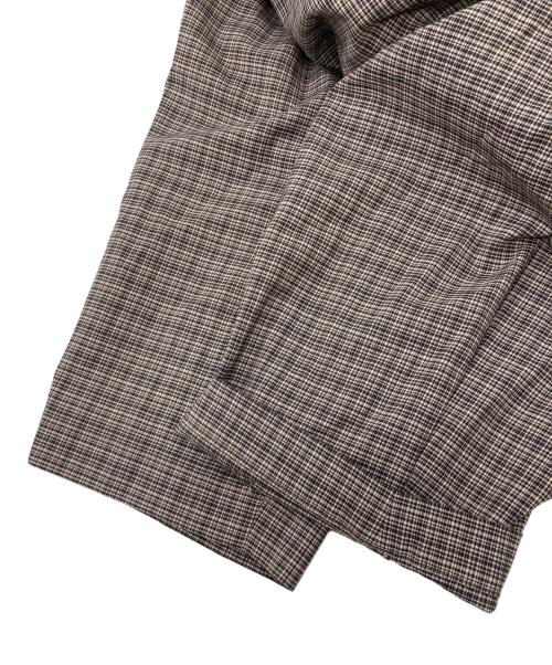 SCYE（サイ）SCYE (サイ) WOOL CHEKED TROUSERS ベージュ サイズ:38の古着・服飾アイテム