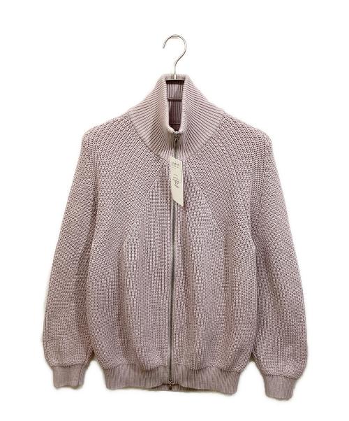 BATONER（バトナ―）BATONER (バトナ―) COTTON SIGNATURE DRIVERS KNIT ライトピンク サイズ:Ｌの古着・服飾アイテム