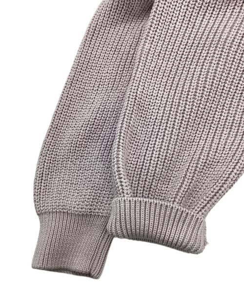 BATONER（バトナ―）BATONER (バトナ―) COTTON SIGNATURE DRIVERS KNIT ライトピンク サイズ:Ｌの古着・服飾アイテム