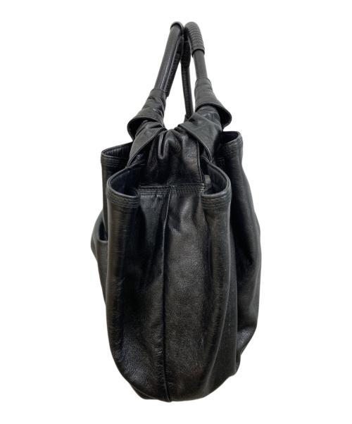 LOEWE（ロエベ）LOEWE (ロエベ) ナッパアイレレザーハンドバッグ ブラックの古着・服飾アイテム