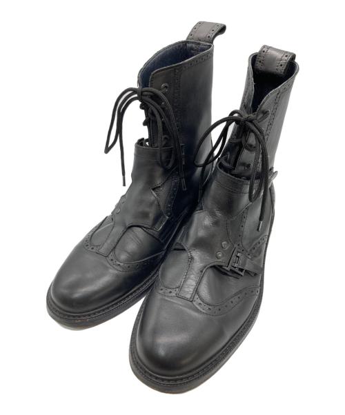 MUGLER（ミュグレー）Mugler (ミュグレー) UNDERGROUND (アンダーグラウンド) レースアップブーツ ブラック サイズ:9の古着・服飾アイテム