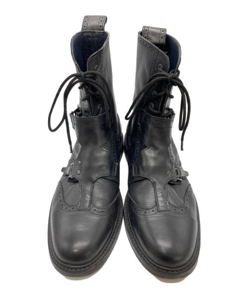 MUGLER（ミュグレー）Mugler (ミュグレー) UNDERGROUND (アンダーグラウンド) レースアップブーツ ブラック サイズ:9の古着・服飾アイテム