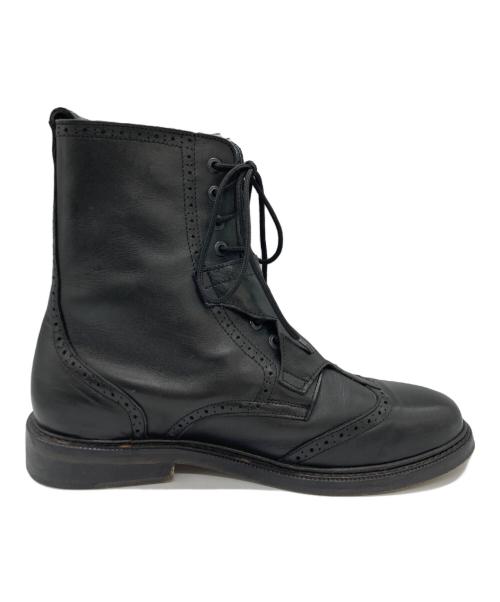 MUGLER（ミュグレー）Mugler (ミュグレー) UNDERGROUND (アンダーグラウンド) レースアップブーツ ブラック サイズ:9の古着・服飾アイテム