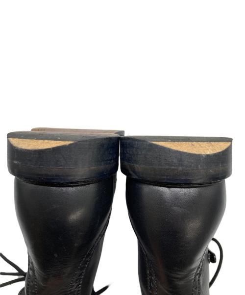 MUGLER（ミュグレー）Mugler (ミュグレー) UNDERGROUND (アンダーグラウンド) レースアップブーツ ブラック サイズ:9の古着・服飾アイテム