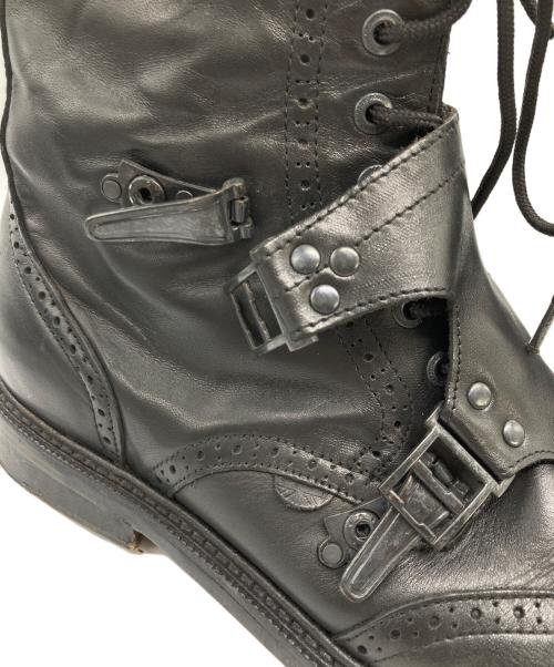 MUGLER（ミュグレー）Mugler (ミュグレー) UNDERGROUND (アンダーグラウンド) レースアップブーツ ブラック サイズ:9の古着・服飾アイテム
