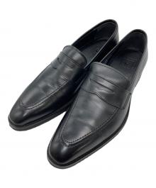 三陽山長（サンヨウヤマチョウ）の古着「スクエアローファー」｜ブラック