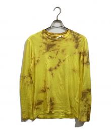 HELMUT LANG（ヘルムートラング）の古着「Tie-Dye Long Sleeve T-S」｜イエロー