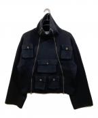 GOAT ESSENCEゴートエッセンス）の古着「KNIT JACKET」｜ブラック