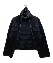 GOAT ESSENCE（ゴートエッセンス）の古着「KNIT JACKET」｜ブラック