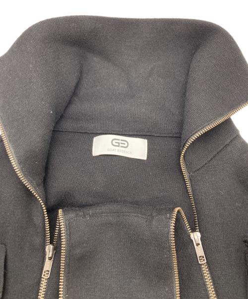 GOAT ESSENCE（ゴートエッセンス）GOAT ESSENCE (ゴートエッセンス) KNIT JACKET ブラック サイズ:SIZE Freeの古着・服飾アイテム