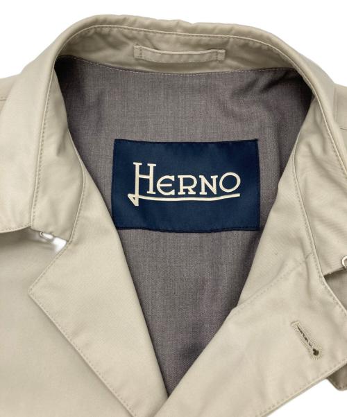 HERNO（ヘルノ）HERNO (ヘルノ) ステンカラーコート ベージュ サイズ:50の古着・服飾アイテム
