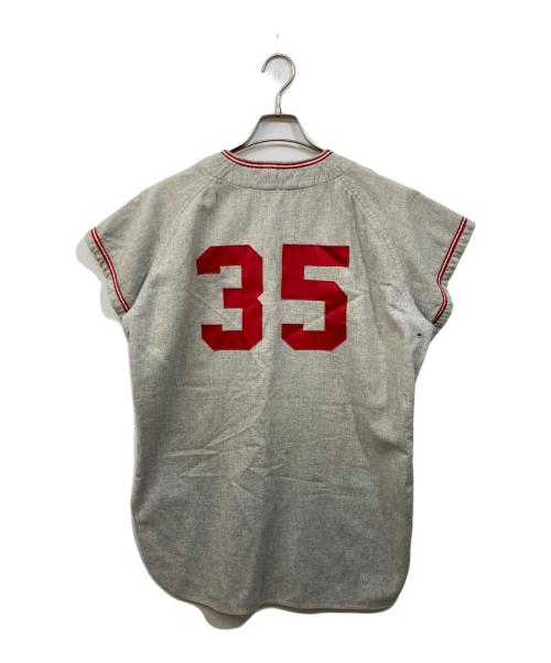 RAWLINGS（ローリングス）RAWLINGS (ローリングス) ヴィンテージベースボールシャツ グレー サイズ:42の古着・服飾アイテム