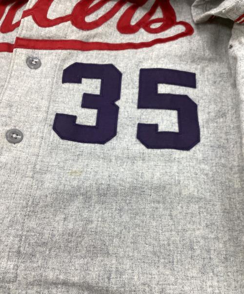 RAWLINGS（ローリングス）RAWLINGS (ローリングス) ヴィンテージベースボールシャツ グレー サイズ:42の古着・服飾アイテム