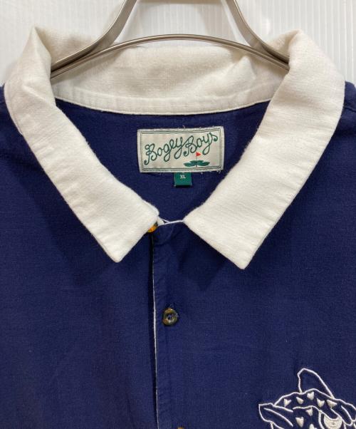 Bogey Boys（ボギーボーイズ）Bogey Boys (ボギーボーイズ) ロゴ刺繍シャツ ネイビー サイズ:	SIZE XLの古着・服飾アイテム