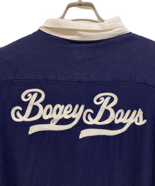 Bogey Boys（ボギーボーイズ）Bogey Boys (ボギーボーイズ) ロゴ刺繍シャツ ネイビー サイズ:	SIZE XLの古着・服飾アイテム