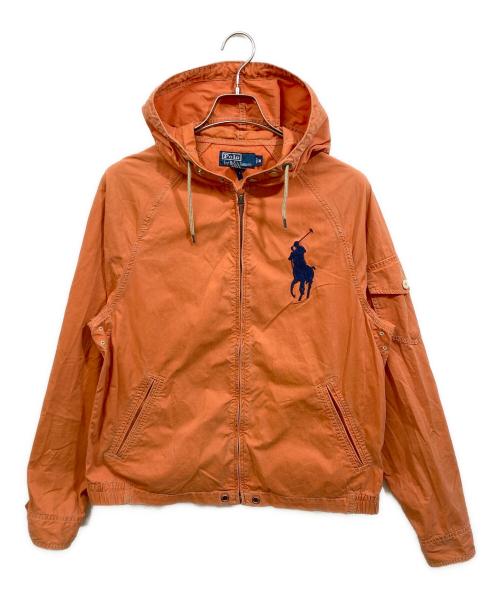 POLO RALPH LAUREN（ポロ・ラルフローレン）POLO RALPH LAUREN (ポロ・ラルフローレン) ビックポニーパーカー オレンジ サイズ:Mの古着・服飾アイテム