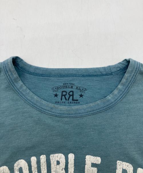 RRL（ダブルアールエル）RRL (ダブルアールエル) Tシャツ スカイブルー サイズ:	SIZE Mの古着・服飾アイテム