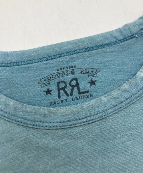 RRL（ダブルアールエル）RRL (ダブルアールエル) Tシャツ スカイブルー サイズ:	SIZE Mの古着・服飾アイテム
