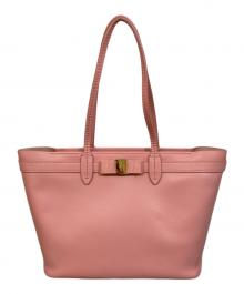 Salvatore Ferragamo（サルヴァトーレ フェラガモ）の古着「ヴァラトートバッグ」｜ライトピンク