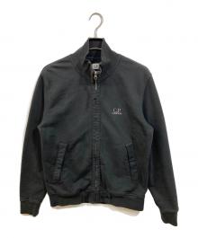 C.P COMPANY（シーピーカンパニー）の古着「zip-up logo sweatshirt」｜ブラック