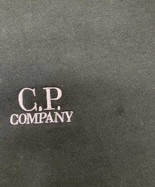 C.P COMPANY（シーピーカンパニー）C.P COMPANY (シーピーカンパニー) zip-up logo sweatshirt ブラック サイズ:Ｍの古着・服飾アイテム