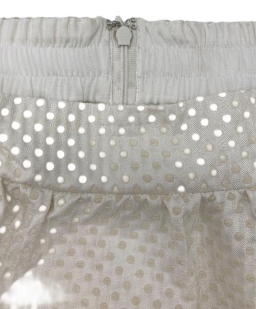 CADUNE（カデュネ）CADUNE (カデュネ) ドットジャガードスカート アイボリー サイズ:SIZE 38の古着・服飾アイテム