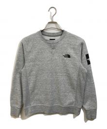 THE NORTH FACE（ザ ノース フェイス）の古着「スクエアロゴクルー」｜グレー