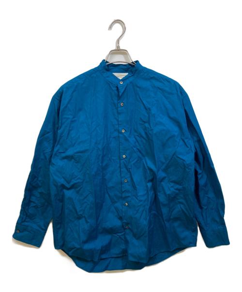 MARKWARE（マーカウェア）MARKWARE (マーカウェア) COMFORT FIT BAND COLLAR SHIRTS ブルー サイズ:SIZE 2の古着・服飾アイテム