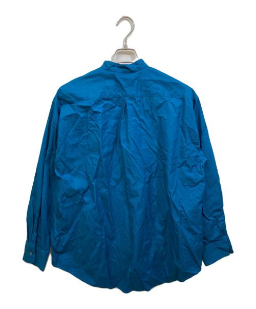 MARKWARE（マーカウェア）MARKWARE (マーカウェア) COMFORT FIT BAND COLLAR SHIRTS ブルー サイズ:SIZE 2の古着・服飾アイテム