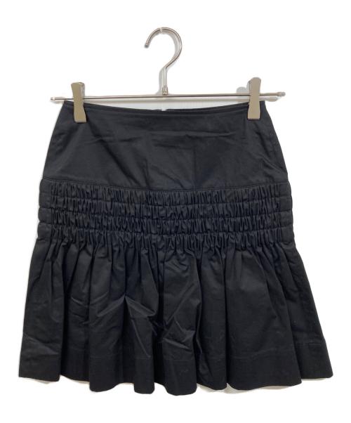 ISABEL MARANT ETOILE（イザベルマランエトワール）ISABEL MARANT ETOILE (イザベルマランエトワール) ギャザーミニスカート ブラック サイズ:	SIZE S (34)の古着・服飾アイテム