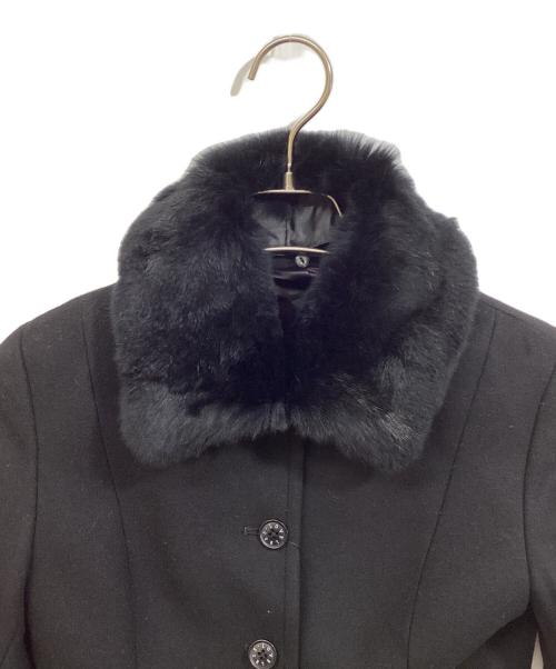 LOVELESS（ラブレス）LOVELESS (ラブレス) Menchi ラビットファードレスコート ブラック サイズ:SIZE S (34)の古着・服飾アイテム