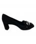 中古・古着 CASADEI (カサディ) チェーンフリンジパンプス ブラック サイズ:371/2：6000円