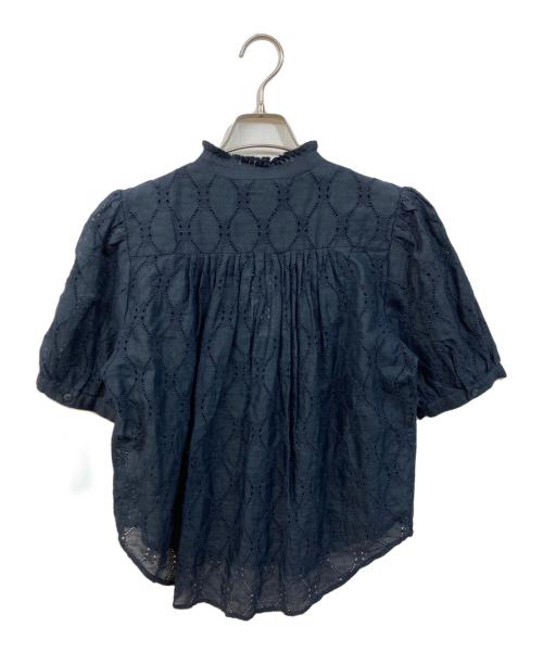 rag&bone（ラグアンドボーン）rag&bone (ラグアンドボーン) レースブラウス ネイビー サイズ:Sの古着・服飾アイテム